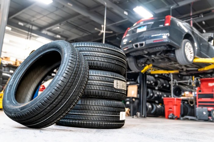 Price of new tires for a car